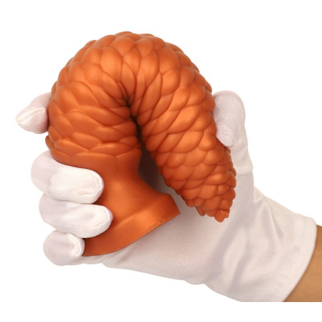 Plug anal LONG PINE M de 18 x 5 cm Orange