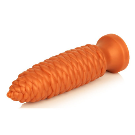 Plug anal LONG PINE M de 18 x 5 cm Orange