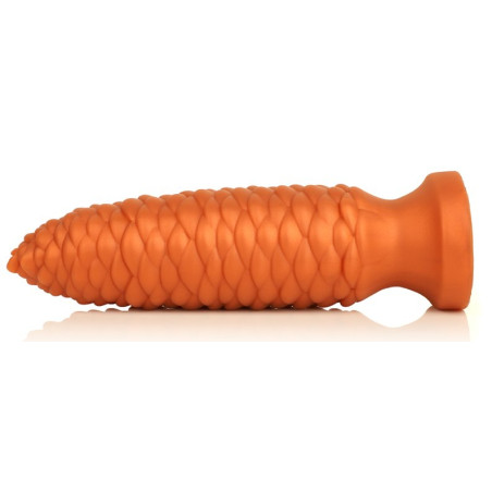 Plug anal LONG PINE L de 22 x 6 cm Orange