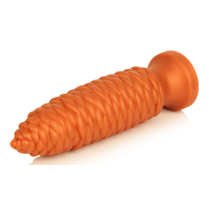 Plug anal XXL LONG PINE Orange de 28 x 8 cm
