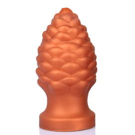 Plug anal PINHEAD M de 9 x 5 cm Orange 2