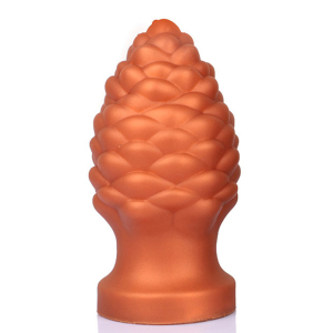 Plug anal PINHEAD M de 9 x 5 cm Orange