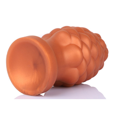 Plug anal PINHEAD M de 9 x 5 cm Orange