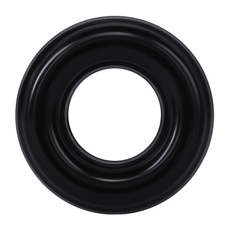 Cockring THE RIBBED DONUT Noir Diamètre 28 mm