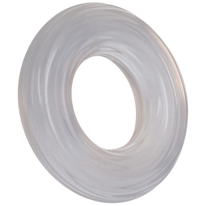Cockring THE RIBBED DONUT Transparent Diamètre 28mm