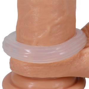 Cockring THE RIBBED DONUT Transparent Diamètre 28mm