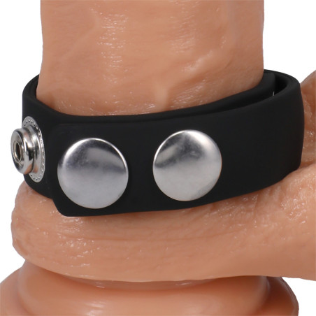 Cockring ajustable Silicone THE 5 SNAPS 65 mm Max