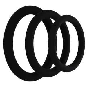 Lot de 3 Cockrings TRI-PACK GASKET Noirs