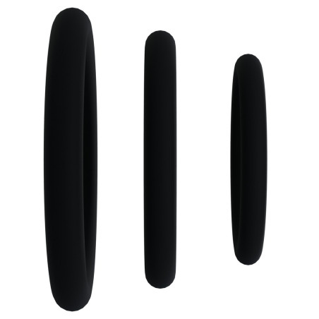 Lot de 3 Cockring Silicone TRI-PACK GASKET Noirs