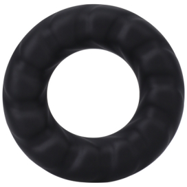 Cockring en silicone THE FAT TIRE Noir Diamètre 25 mm