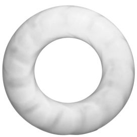 Cockring en silicone THE FAT TIRE Blanc Diamètre 25 mm