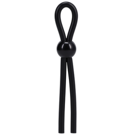Cockring ajustable LASSO SINGLE noir de Rock Solid