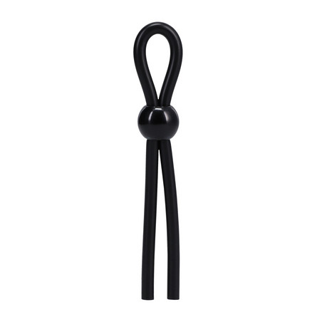 Cockring ajustable LASSO SINGLE noir de Rock Solid