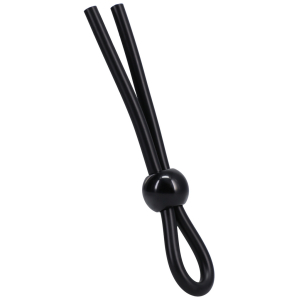 Cockring ajustable LASSO SINGLE noir de Rock Solid