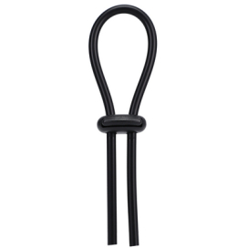 Cockring ajustable LASSO DOUBLE Noir de Rock Solid