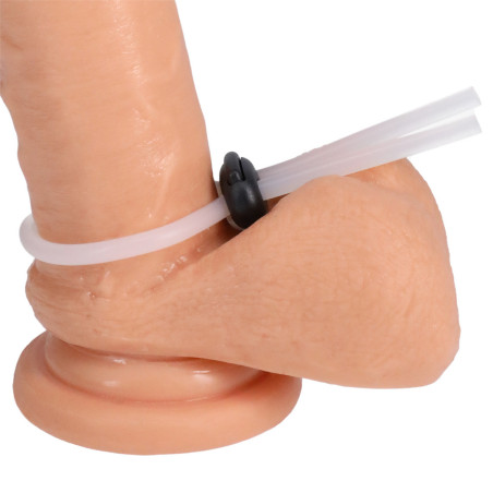 Cockring ajustable LASSO DOUBLE Blanc de Rock Solid