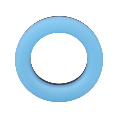 Cockring phosphorescent THE BIG O Noir-Bleu ciel de 32 mm