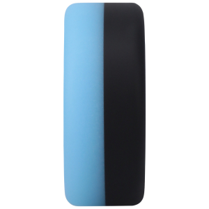 Cockring phosphorescent THE BIG O Noir-Bleu ciel de 32 mm