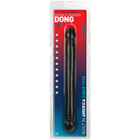 Double gode Dong Smooth Doc Johnson 44 x 3.8 cm Noir