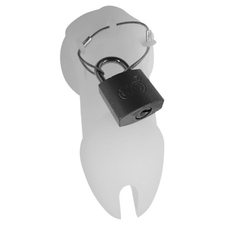 Cage de chasteté silicone Noire de 8 x 3.5cm