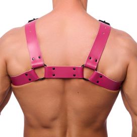 Harnais en cuir BULLDOG Rose 2
