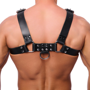 Harnais en cuir BUCKLE Noir