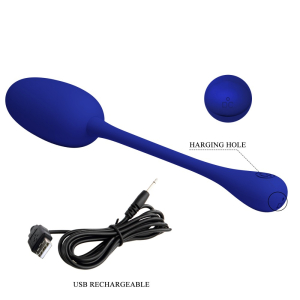 Oeuf Vibrant KNUCKER 7 x 3.3cm Indigo Profond
