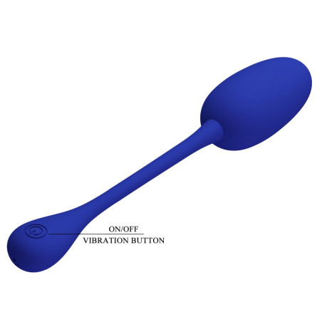 Oeuf Vibrant KNUCKER 7 x 3.3cm Indigo Profond