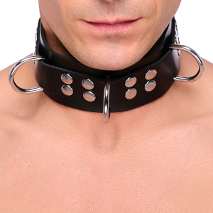 Collier en cuir ULTRA Noir