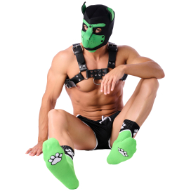 Chaussettes Puppy PAW vertes 2