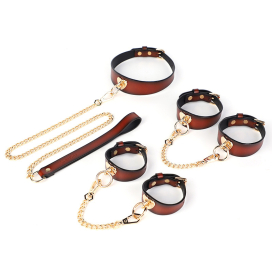 Coffret BDSM HORTT Marron avec 3 pièces