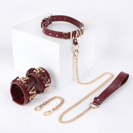 Coffret SM SLAVE 2 Pièces Bordeaux doré