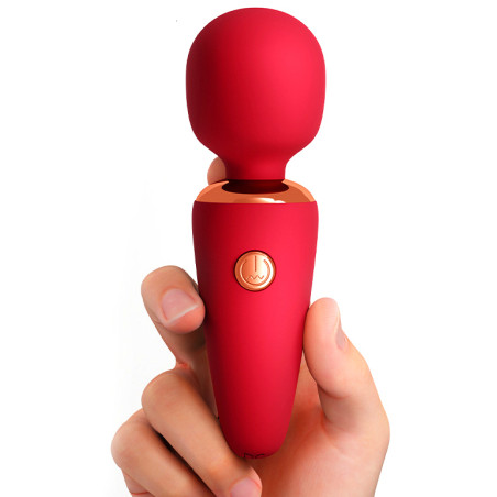 Mini Wand CREAMY VIBES 10 cm Tête 30 mm Rouge