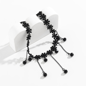 Tour de Cou FLOWERS DIAMOND Noir