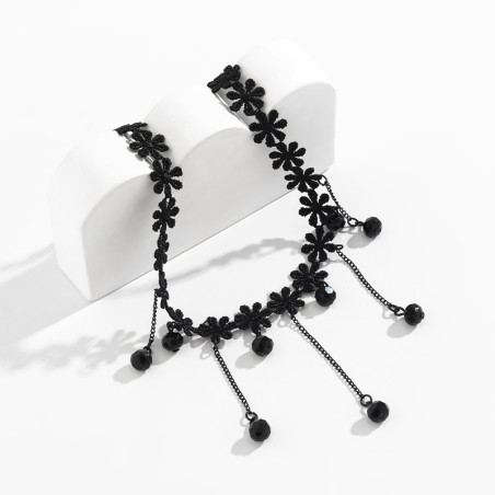 Tour de Cou FLOWERS DIAMOND Noir