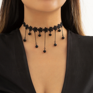 Tour de Cou FLOWERS DIAMOND Noir