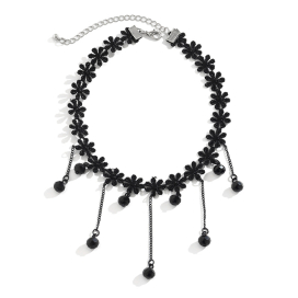 Tour de Cou FLOWERS DIAMOND Noir