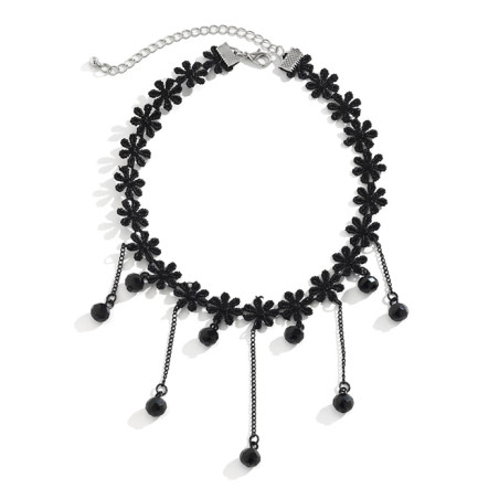 Tour de Cou FLOWERS DIAMOND Noir