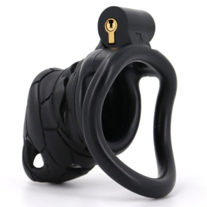 Cage de chasteté PYTHO M Noire de 7.5 x 3 cm