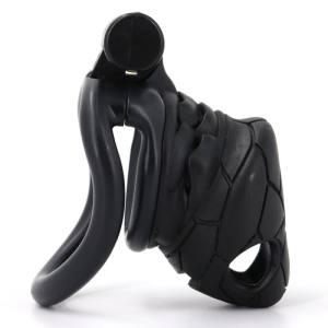 Cage de chasteté PYTHO M Noire de 7.5 x 3 cm