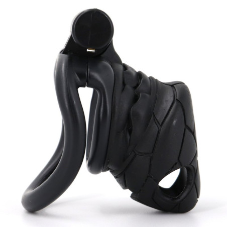 Cage de chasteté PYTHO M Noire de 7.5 x 3 cm