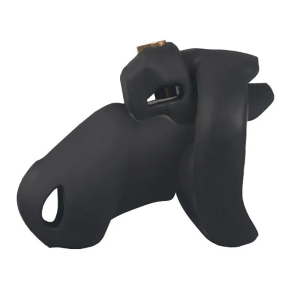 Cage de Chasteté Silicone FLEXTY S 9 x 3.5cm Noire