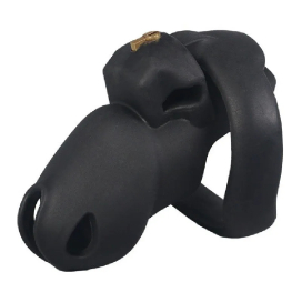 Cage de Chasteté Silicone FLEXTY S 9 x 3.5cm Noire 2
