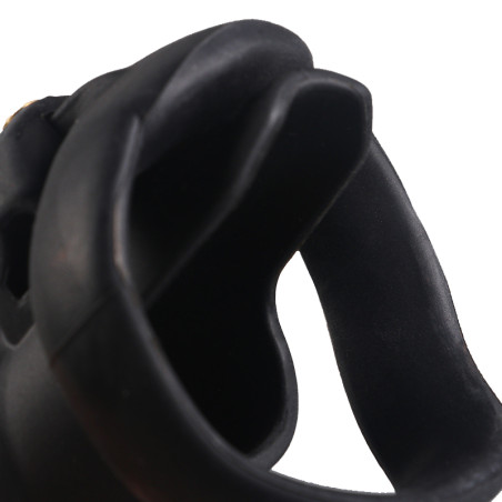 Cage de Chasteté Silicone FLEXTY S 9 x 3.5cm Noire