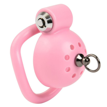 Cage de chasteté ROUND LEASH avec Laisse 4 x 3.5 cm