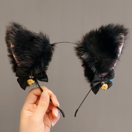 Serre-Tête KITTEN EARS Noir Rose