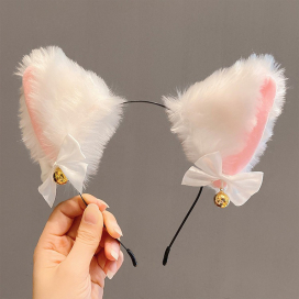 Serre-Tête KITTEN EARS Blanc Rose