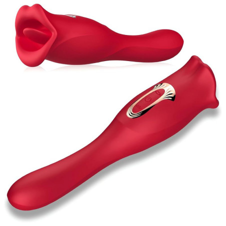 Stimulateur Anulingus avec Gode LIPS TONGUE 10 x 3.4cm