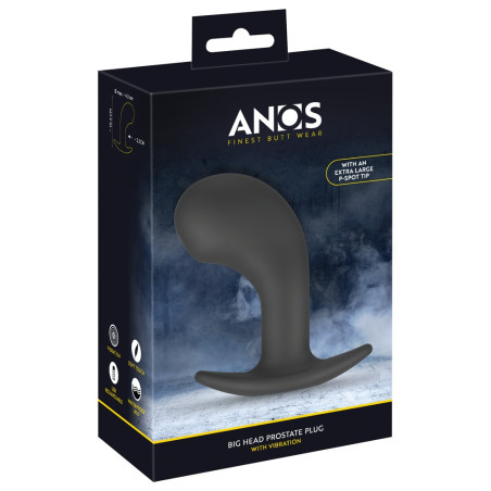 Stimulateur de prostate vibrant BIG HEAD Anos de 11 x 4 cm