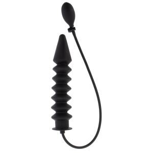 Gode gonflable EXPERT RIBBED 28 x 6 cm Noir
